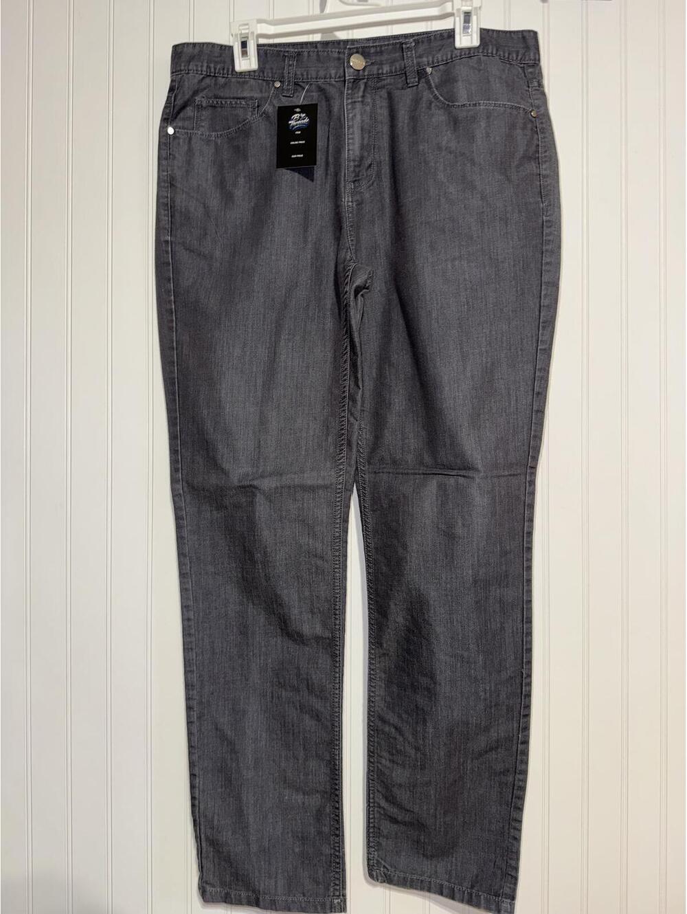 Perry Ellis Gray Denim Jeans 34x32